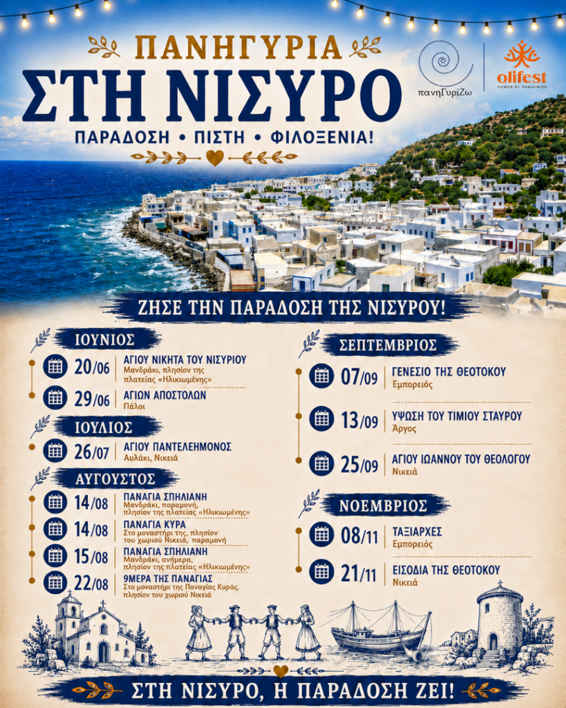 15/08: Πανηγύρι Παναγίας Σπηλιανής στη Νίσυρο