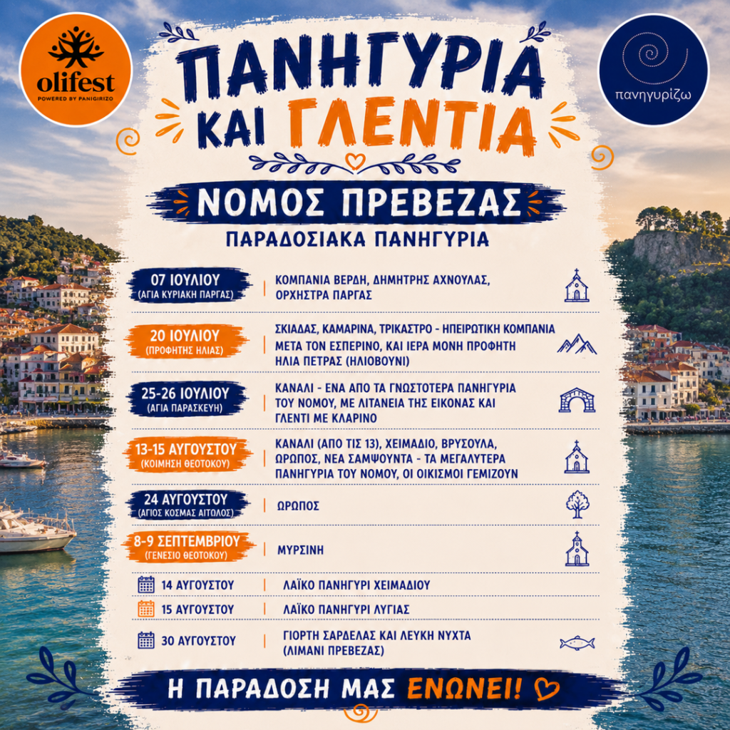 08/09: Festivals and Celebrations in Preveza Prefecture